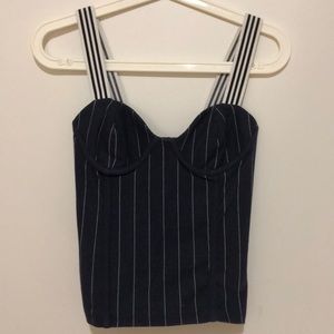 Zara Pinstripe Bustier